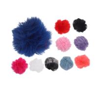 jojofuny 20piezas Micrófono Lavalier Parabrisas De Artificial De Cortaviento Furry Para Grabación Interiores y Exteriores Compatible Micrófonos De Clip