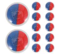 jojofuny 24 Etiquetas de Plástico para Grifo 6.7mm, Indicadores de Agua Caliente y Fría Rojo y Azul, 24 Piezas para Manijas de Lavabo Baño, Señal de Temperatura Segura y Duradera