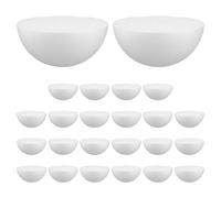jojofuny 24 Hemisferios de Espuma Blanca Sólida de 95 CM para Manualidades DIY Bolas Blancas para Manualidades Escolares y Decoración Artesanal
