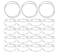 jojofuny 24 Servilleteros Metálicos Espiral Plateados Anillos para Servilletas Resistentes para Bodas Cenas y Decoración de Mesas Festivas Accesorios Compactos y Reutilizables para