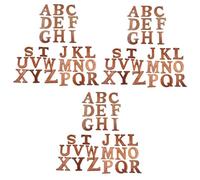 jojofuny 26 Piezas Fichas de Madera Alfabeto de Rebanadas de Madera para Manualidades Decoración de Pared Inglés Juguete Educativo para Aprender Inglés