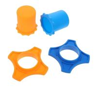 jojofuny 2juego Fundas Protectoras de Silicona Antideslizantes para Micrófonos Anillos Antivuelco Decorativos Cubiertas Resistentes para Ktv Estudios y Actuaciones Diseño Moderno Azul