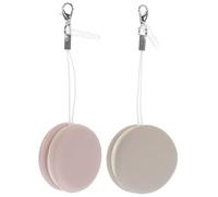 jojofuny 2piezas Paño De Limpieza De Pantalla Para Teléfono Móvil Limpiador De Pantalla Portátil Colgante De Material Macaroon Viajes o Uso Diario