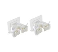 jojofuny 2piezas Rejilla para Fregona De Plástico Sin Perforar Soporte para Fregona Gancho para Escoba Organizador para Cocina y Baño Paquete De Unidades