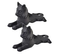 jojofuny 2piezas Tope De Puerta Forma De Gato Resistentes Viento Unidades para Hogares Mascotas Cuña De Seguridad para Puertas