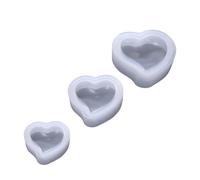jojofuny 3 Moldes de Silicona y Superficie Espejo Forma de Blancos Fácil Desmolde para Manualidades para Joyería y Uso en Tienda