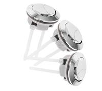 jojofuny 3 Piezas Botón de Descarga para Inodoro Reemplazo para Cisternas con Doble Descarga Botón Auxiliar Resistente de Fácil Instalación para Baño Hogar Hotel y Oficina