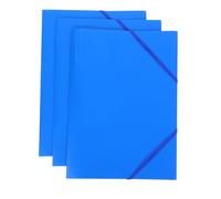 jojofuny 3 Piezas Carpeta Folio Plegable con Banda Elástica de Oficina y Escuela Organizador Multifuncional de Portátil Resistente y Espacioso para Escritorio y