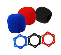 jojofuny 3 Piezas casa house Estándar microfono microfone home esponjas antideslizante Protección color estendal Conferencia Noticias cenadores inalámbrico micrófono Accesorios Parabrisas