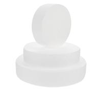 jojofuny 3 piezas Modelos de Pasteles de Espuma Redondos para Práctica de Decoración Herramienta para Modelado de Tartas Artificiales para Repostería y Exhibiciones