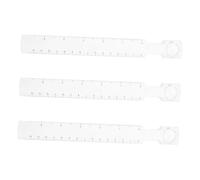 jojofuny 3 Piezas Regla Transparente Multifuncional con y para Dibujo Geometría Scrapbooking y Modelismo Portátil y Duradera