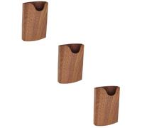 jojofuny 3 Piezas Tarjetero De Madera Mini Oficina Titular De La Tarjeta De Nombre Marrón Casos Escritorio Titular De Tarjetas De Negocios Caso De La Tarjeta De Negocio Ranura