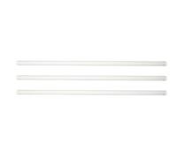 jojofuny 3 Piezas Varilla Agitadora de Vidrio Transparente de 20 Cm Extremos Redondeados y Lisos para Mezclar en Laboratorio y Uso Doméstico