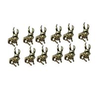 jojofuny 3 Series Lote De Colgantes Latón Vintage Decorativo De Estilo Zodiac Encantos Decoración De Estatuas De Animales 4 Piezas X 3