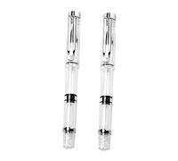 jojofuny 3 Series Pinceles De Caligrafía Recargables Plumillas De Agua Para Acuarela Con Cuerpo Transparente Duraderos Y Portátiles Para Dibujo Escritura Y Estudio 2 Piezas X 3