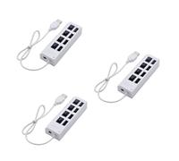 jojofuny 3 Uds 4 Hub USB Dispensador Ordenador