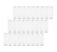 jojofuny 30 Ganchos de Cortina de Acero Inoxidable de 4 Puntas Ganchos para Plisar Cortinas de 30 Piezas Resistentes y Funcionales para Hogar y Cocina