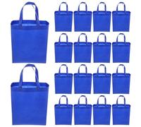 jojofuny 30 Piezas Bolsa de Compras Reutilizable Unidades sin Tejer con Asas Resistentes Plegables para Hogar y Supermercado