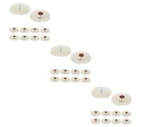 jojofuny 30 Piezas Narices de Seguridad para Muñecas DIY Accesorios de Tela Beige para Nariz de Peluche Suministros para Manualidades y Amigurumi Material Seguro para Hacer Juguetes