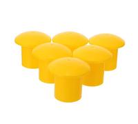 jojofuny 30 Tapas De Seguridad Para Varillas De Refuerzo Cubiertas Plásticas Tipo Hongo Alta Visibilidad 2.36X2.36X1.49 Pulgadas Protectores Para Construcción Y Obras