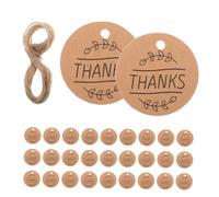 jojofuny 300 Piezas Etiquetas de Agradecimiento de Papel Kraft para Bodas Etiquetas Decorativas para Envolver Regalos para Manualidades y Eventos de Celebración