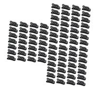 jojofuny 300piezas Clips De Cable Para Auriculares Sujetacables Rotativos De Plástico Organizador De Cables Para Auriculares Color Negro Compatible Superficies y