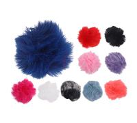 jojofuny 30piezas Parabrisas Furry Para Micrófono Lavalier Cubierta Antiviento Para Grabaciones Interiores y Exteriores Reducción De y Diseño