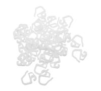 jojofuny 36 Ganchos de Plástico para Cortinas Pequeños Ganchos para Pliegues Resistentes Color Blanco Paquete de 36 Unidades Accesorios para Rieles de Cortina Uso en Salón y