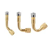 jojofuny 3piezas Adaptadores de Extensión para Válvula de Neumático Ángulos Prolongador para Coche Moto Camión con Boquilla Inflador Neumáticos Fácil Acceso