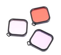 jojofuny 3piezas Filtros para Cámara De Buceo Carcasa Protectora Lente De Buceo Filtros De Óptico Resistente