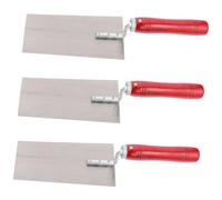 jojofuny 3piezas Llana De Medición Cortador De Masilla Llana Para Yesero Raspador Para Albañilería Mango De Madera