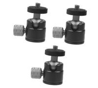 jojofuny 3piezas Soporte De Cabezal De Bola para Cámara Adaptador De Rotación De Accesorio para Proyectores y Fotografía Exteriores