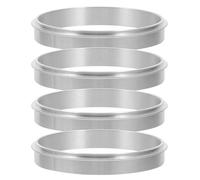 jojofuny 4 anillos selladores de vasos: adaptador de aluminio de borde alto de 90 mm - Reemplazo universal para selladoras de vasos de papel y plástico