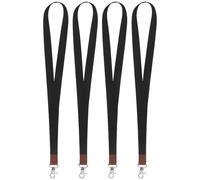 jojofuny 4 cordones para credenciales: Cordones portaidentificaciones de 50 cm con broches para personal docente y estudiantil, ideales para eventos escolares, de oficina o conferencias.