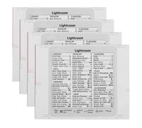 jojofuny 4 Hojas Pegatinas Adhesivas de Atajos para Portátil Reemplazables Material Papel Duradero Fáciles de Aplicar y Reposicionar Guía Rápida para Teclas de Acceso Ordenador Portátil