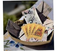 jojofuny 4 Hojas Tarjetas Amuleto Taoísta Feng Shui Año Serpiente Protección y Buena Suerte Diseño Chino para Prosperidad y Bendiciones