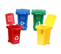 jojofuny 4 Piezas Bote De Basura Pequeño Cubo De Basura De Juguete Juguetes Al Aire Portalápices para Bote De Basura Taza De Lápiz El Plastico Casa De Molusco Chico Material Didáctico