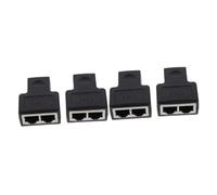 jojofuny 4 Piezas De Red En T 1 A 2 Acoplador Divisor 1 A 2 Conectores Ethernet De Puerto 1 A 2 Enchufe Ethernet 1 A 2 Enchufe Divisor Divisor Extensor Ethernet Adaptador Ethernet De 1 A 2