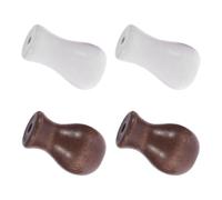 jojofuny 4 Piezas de Tiradores de Cuerda de Madera Blanco para Persianas, Accesorios Resistentes y Lisos para Reparación y Reemplazo en Interiores y Exteriores