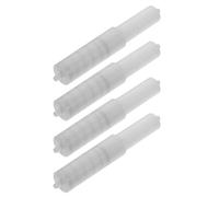 jojofuny 4 Piezas Soporte Plástico Retráctil para Papel Higiénico con Eje Central de Resorte Diseño Simple y Estructura para Baños