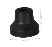 jojofuny 4 Piezas Tacos de Goma Antideslizantes para Muletas y Bastones Soporte Fiable para Bastones Pequeños Cuatro Patas Protección para Caminar