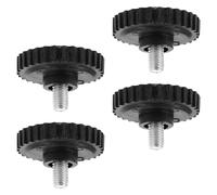 jojofuny 4 Piezas Thread Furniture Levelers with Antislip Rubber Feet Adjustable Chair Glide Pads For Electronic Scale Bases Compatible Cabinet Table Bench Supports