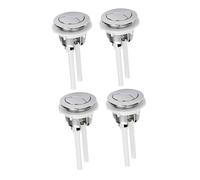 jojofuny 4 Piezas Unidades Botón Pulsador para Cisterna de Inodoro Doble Descarga Repuesto Resistente y Rápido para Sistema de Descarga Baño