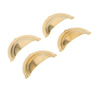 jojofuny 4 Pomos Semicirculares de Cobre para Muebles, Tiradores Decorativos Vintage para Armarios y Cajones, Accesorios Metálicos para Puertas, Perillas de Gabinete Estilo Antiguo, Juego