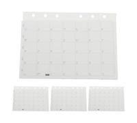 jojofuny 4 Recambios para Agenda A6 2026 con Calendario Anual de 7 Pliegues, Papel para Planificador Diario, Insertos Recargables Compatibles para Uso Escolar, Laboral y Viajes