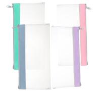 jojofuny 4piezas Bolsa Pequeña Tipo sobre Monedero Sobres De Transparente Depósito De Dinero Infantil Monedero Reutilizable