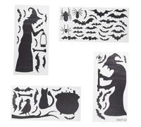 jojofuny 4piezas Pegatinas De Halloween Unids Decoración Creativa Autoadhesivo Resistente Al Agua Adecuado Para Diversas Superficies