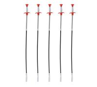 jojofuny 5 piezas Herramienta de Desatasco de Tuberías Gancho de Acero Inoxidable con Cuatro Garras Flexibles para Limpieza y Recogida de Residuos Fregaderos y Desagües Domésticos
