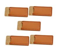 jojofuny 5 piezas Protector de Tijeras Cuero Ligero Funda Segura para Costura Manualidades y Podar con Bordado Cruzado Portátil y Resistente