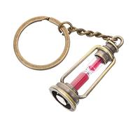 jojofuny 5 piezas reloj de arena llavero hombre llavero coche llavero coche llavero para hombres llavero para hombres coche colgante de coche tiempo de arena, Rosado, 10x3cm